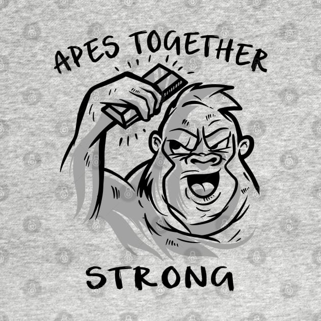 Apes Together Strong Gme Amc Ape Gorilla To the moon by JayD World